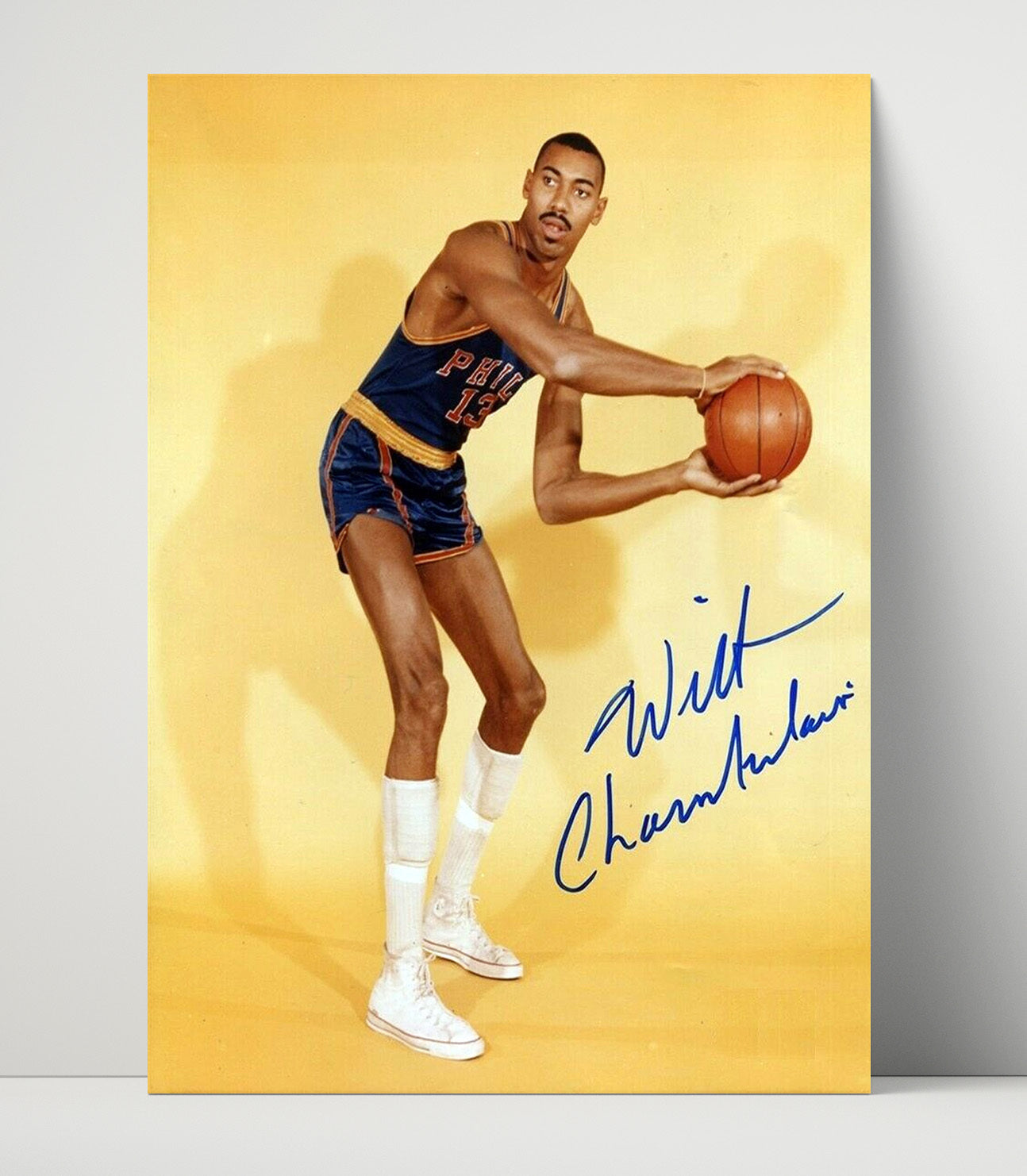 Wilt Chamberlain – Philadelphia Towering Legend - Basketball Wall Art
