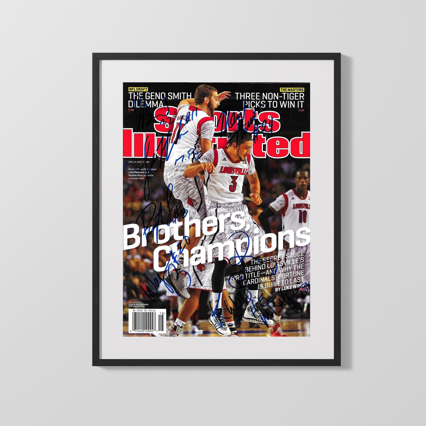 Basketball Autograph SI Print - Louisville Cardinals - Brothers Champions
