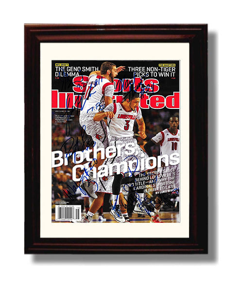Basketball Autograph SI Print - Louisville Cardinals - Brothers Champions
