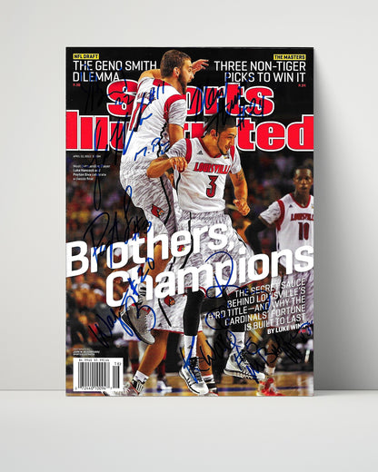 Basketball Autograph SI Print - Louisville Cardinals - Brothers Champions