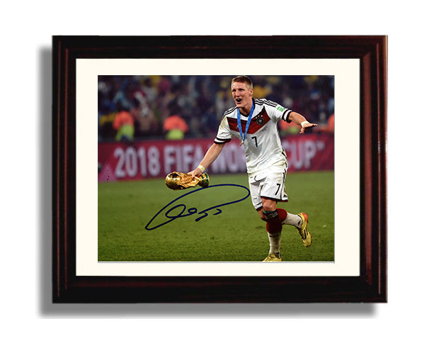 Bastian Schweinsteiger Autograph Print - Germany - World Cup Glory