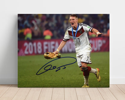 Bastian Schweinsteiger Unframed Autograph Print - Germany - World Cup Glory