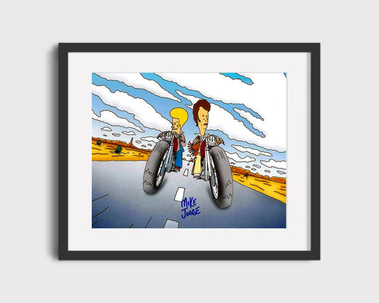 Beavis and Butthead - Desert Ride - Autograph Print