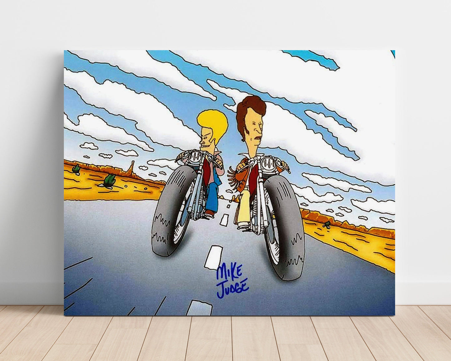Beavis and Butthead - Desert Ride - Autograph Print Unframed