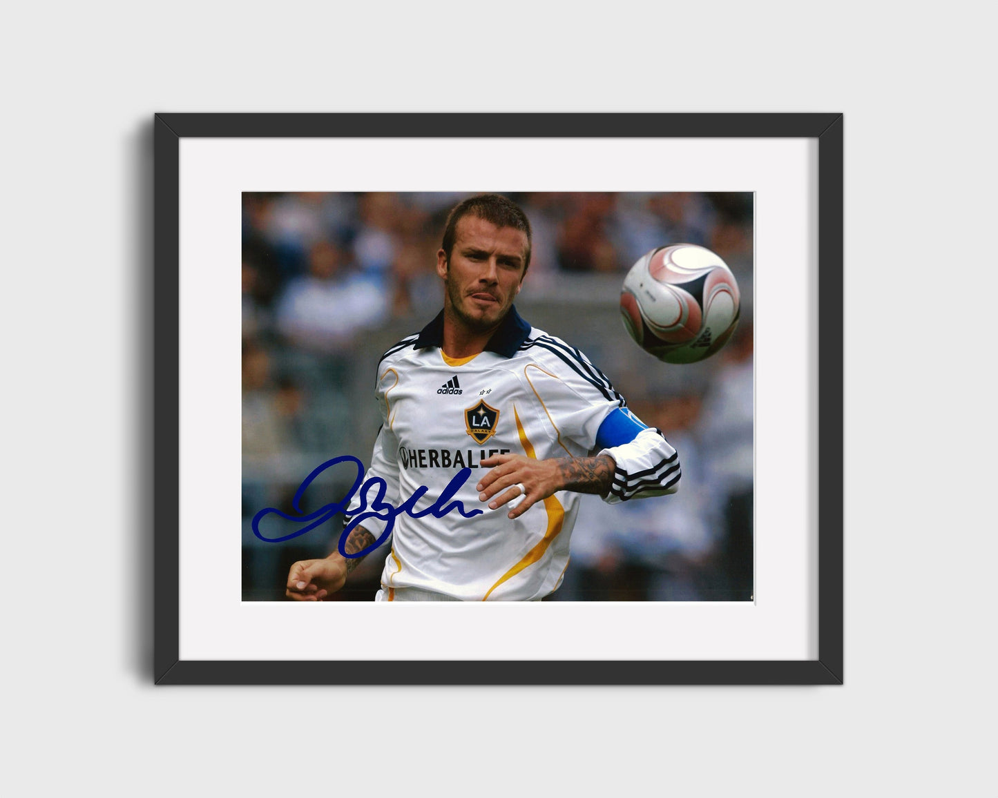 Beckham LA Galaxy Autograph Print - Hollywood Swing