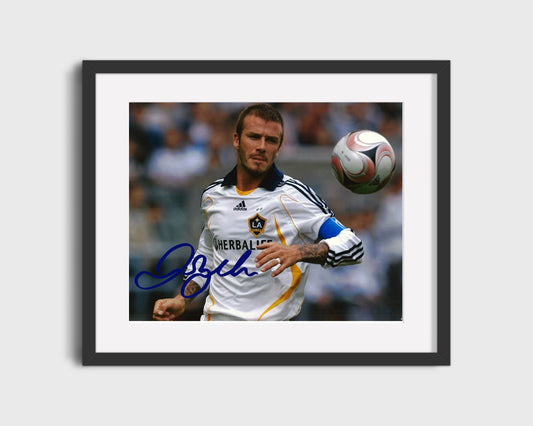 Beckham LA Galaxy Autograph Print - Hollywood Swing