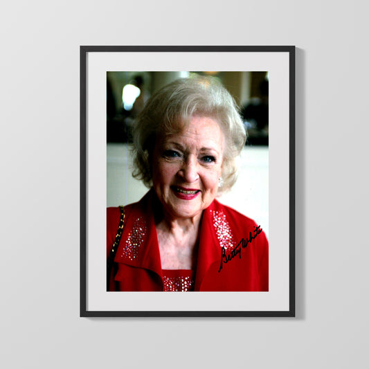 Betty White - Golden Age Icon - Autograph Print
