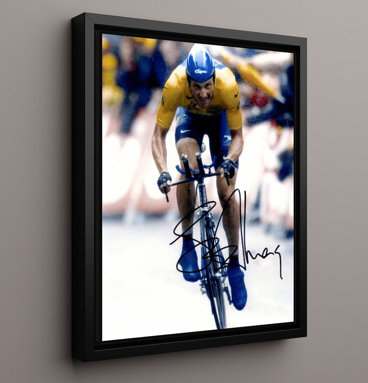 Lance Armstrong Tour Time Trial Action 20x24 Canvas cycling wall art