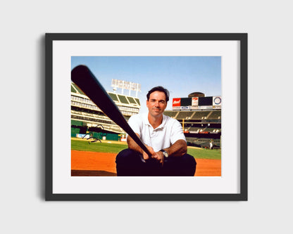 Billy Beane Autograph Print - Bat Perspective - Moneyball Vision