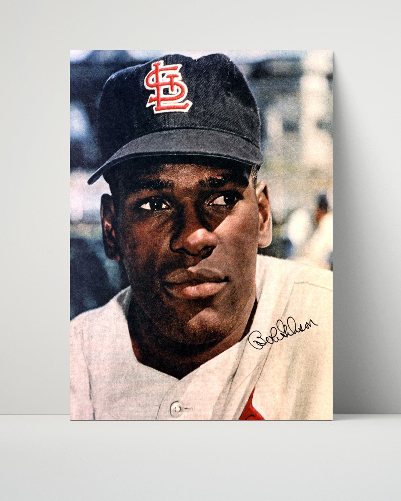 Bob Gibson Autograph Poster - Back-Turned Wind-Up - Fear the 45