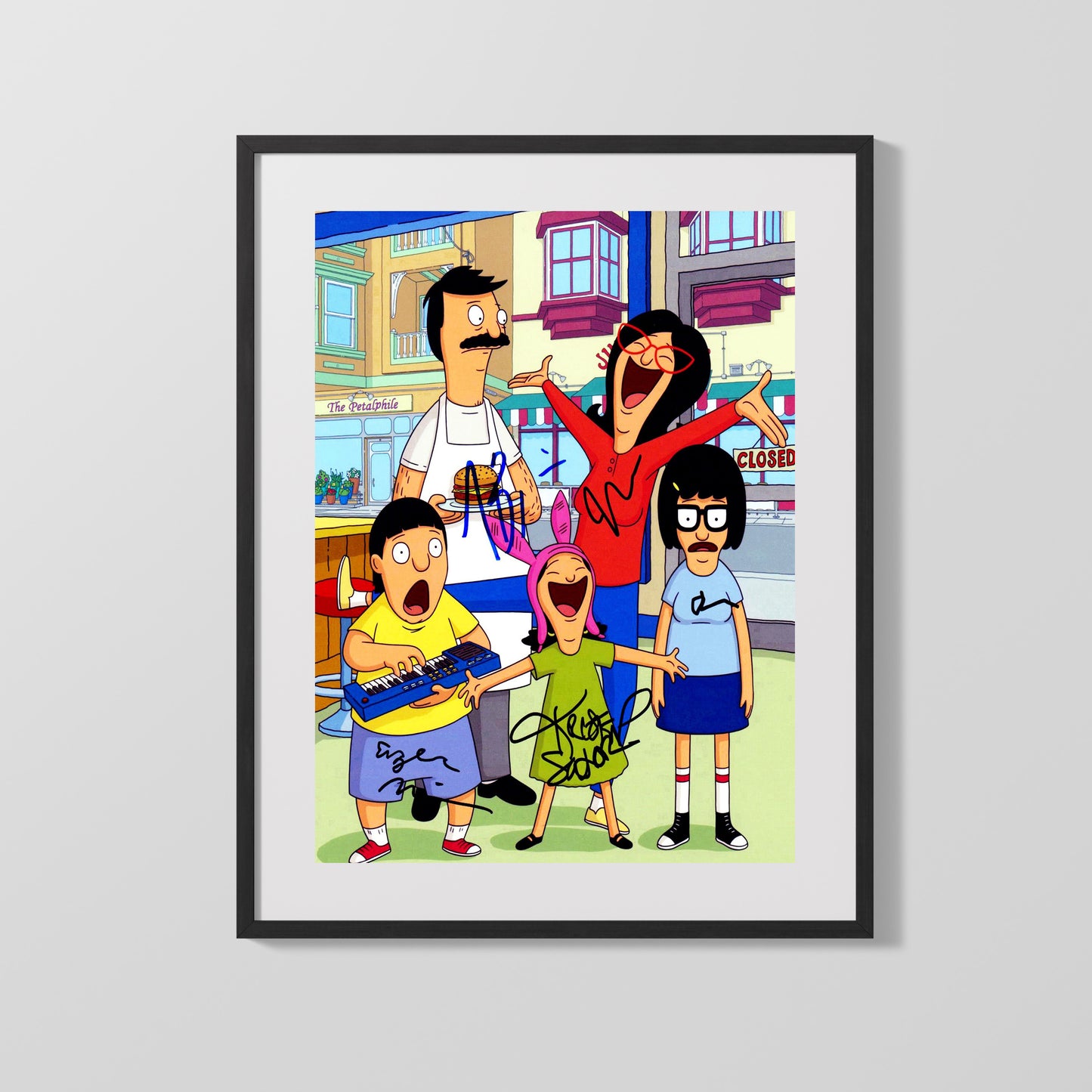 Bobs Burgers - Belcher Family - Autograph Print