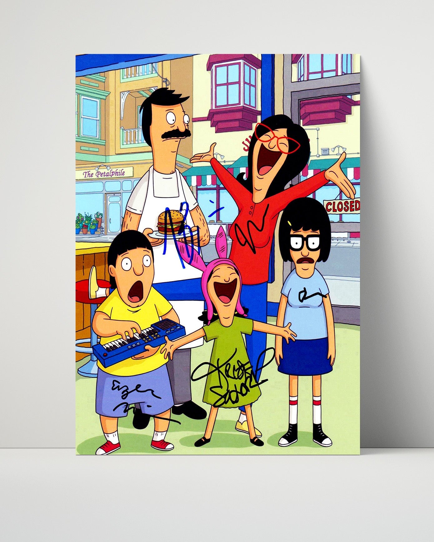 Bobs Burgers - Belcher Family - Autograph Print Unframed