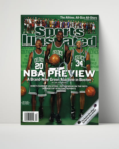 Boston Celtics Autograph SI Print - Big 3 Preview - Green Machine