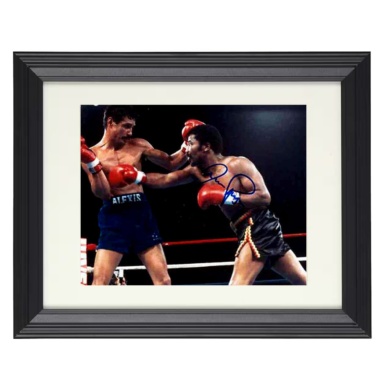 Aaron Pryor and Alexis Arguello - Championship Showdown 8x10 black framed boxing print