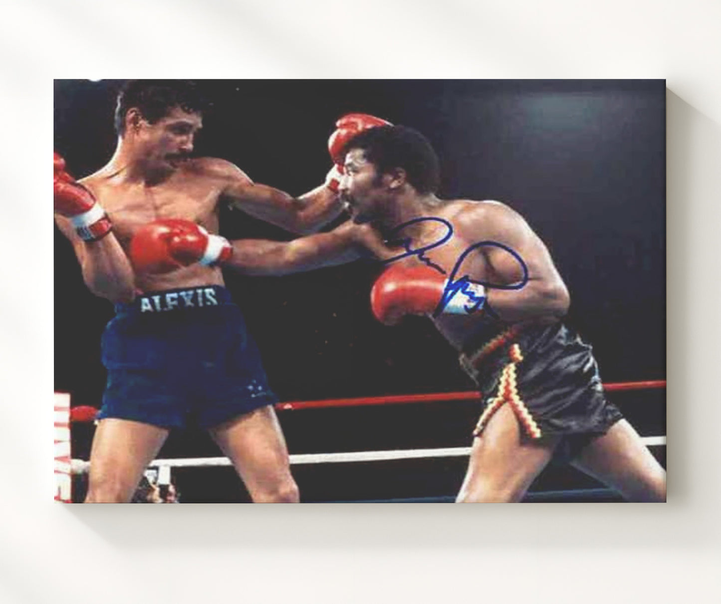 Aaron Pryor and Alexis Arguello Championship Showdown 20x24 Canvas boxing wall art print – Boxing Wall Art decor