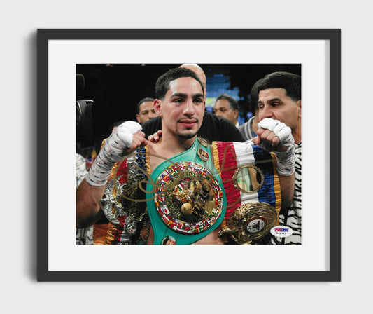 Danny Garcia Champion with Belts Boxing Wall Art 16x20 Gallery Framed Artwork wall art print – Boxing Wall Art decor