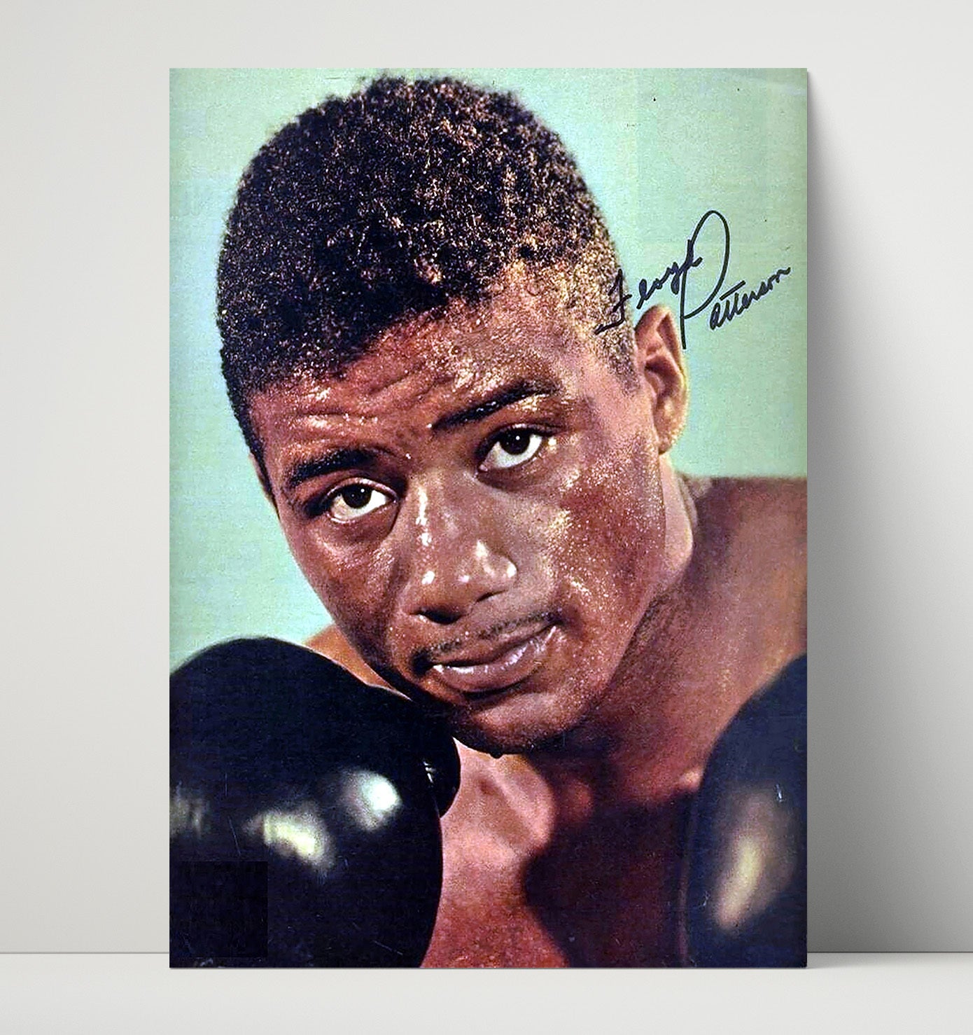 Floyd Patterson – Gloves up Close unframed boxing poster print