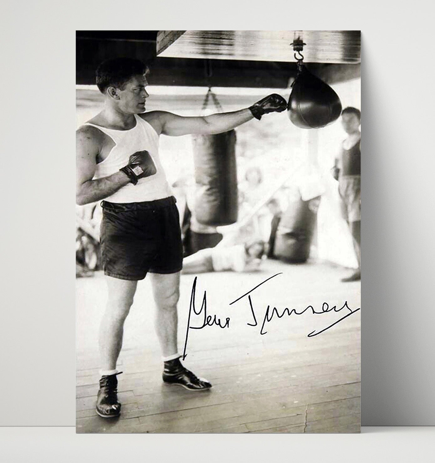 Gene Tunney – Speed Bag Training unframed boxing poster print