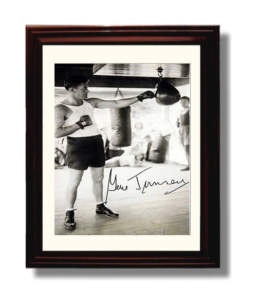 Gene Tunney Speed Bag Training 8x10 Beveled Frame boxing wall art print – Boxing Wall Art decor