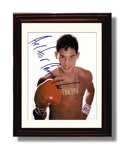 Hector Macho Camacho Studio Portrait 8x10 Beveled Frame boxing wall art print – Boxing Wall Art decor