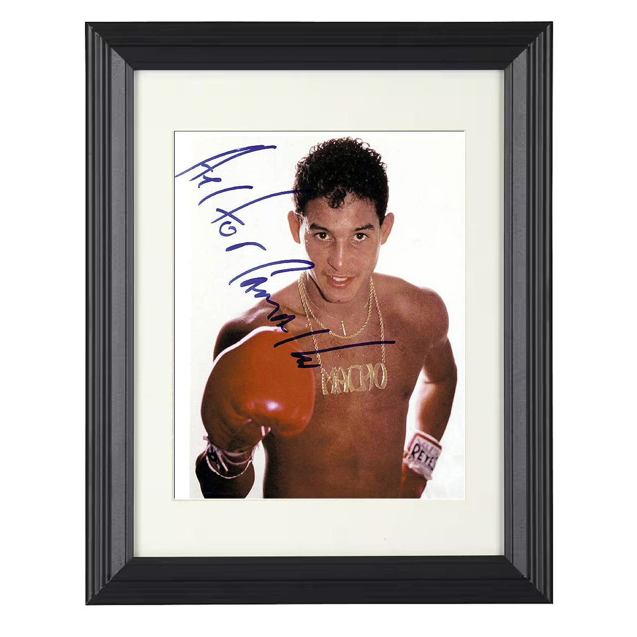 Hector Macho Camacho - Studio 8x10 black framed boxing print