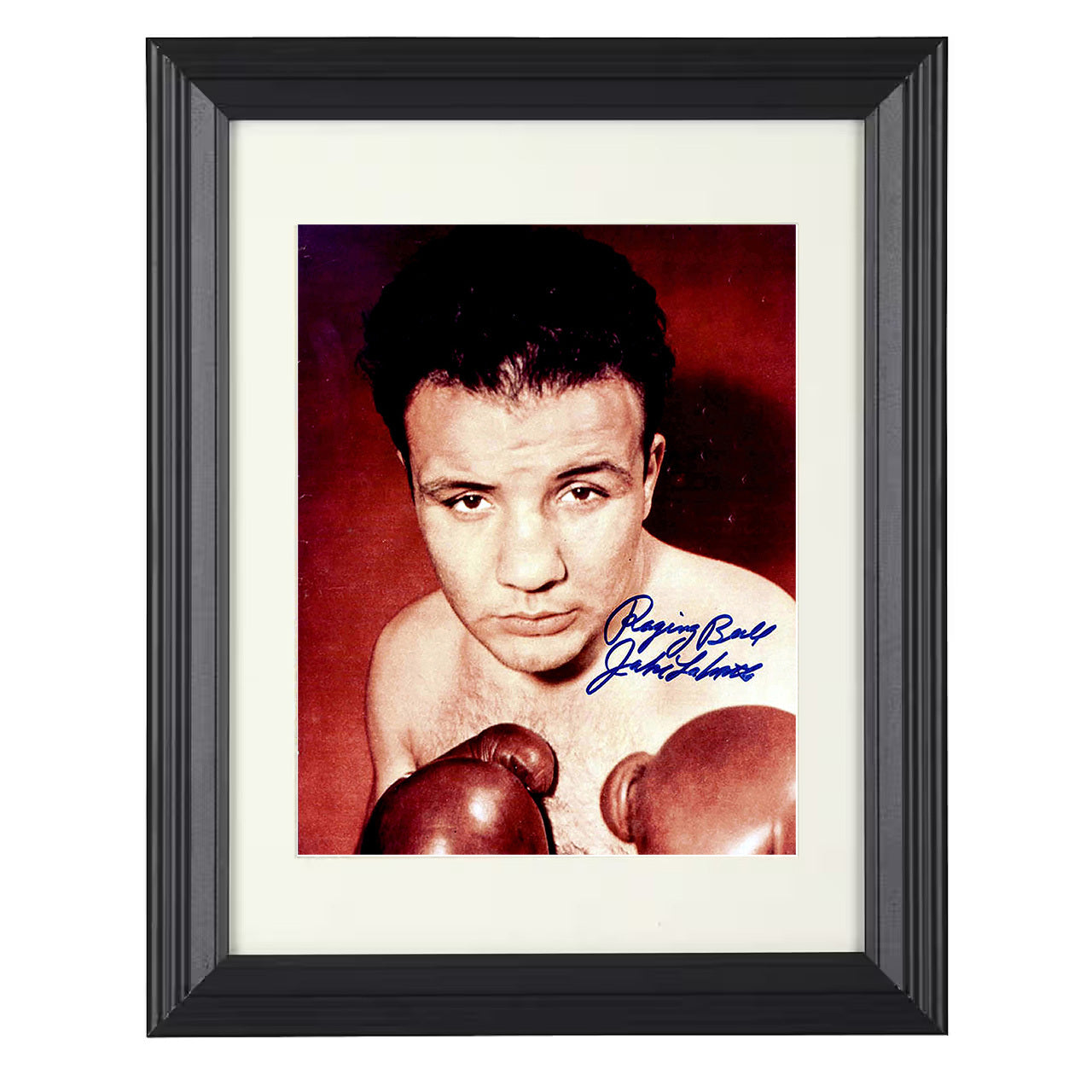 Jake LaMotta - Raging Bull 8x10 black framed boxing print