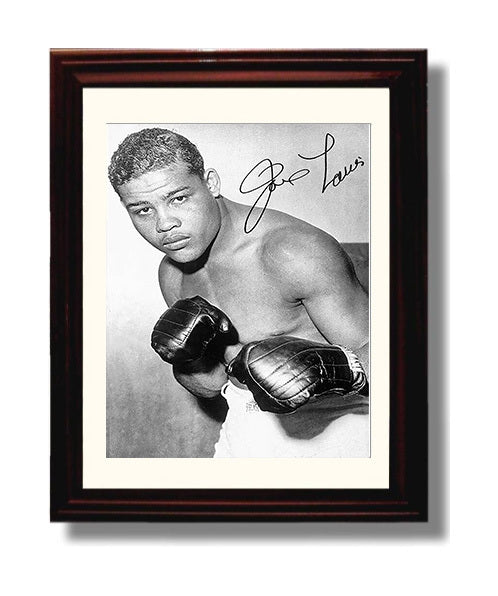 Joe Louis Fighting Stance Studio 8x10 Beveled Frame boxing wall art print – Boxing Wall Art decor