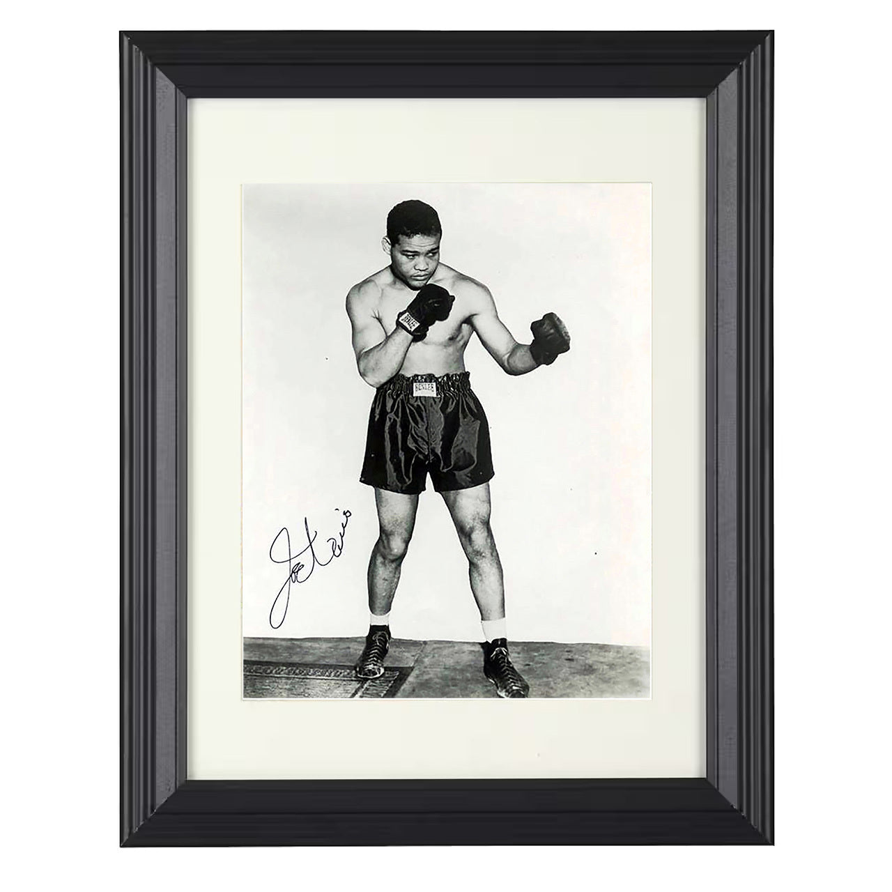 Joe Louis - Studio 8x10 black framed boxing print