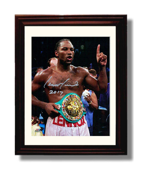 Lennox Lewis WBC Champion Celebration 2017 8x10 Beveled Frame boxing wall art print – Boxing Wall Art decor