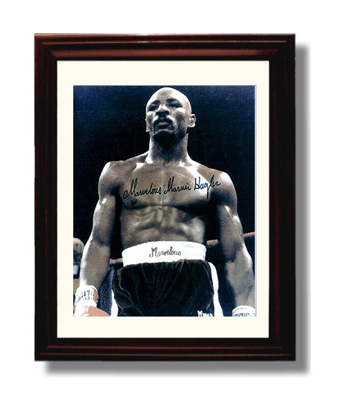 Marvelous Marvin Hagler Studio Portrait 8x10 Beveled Frame boxing wall art print – Boxing Wall Art decor