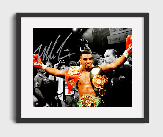 Mike Tyson Iron Reigns Supreme Boxing Wall Art 16x20 Gallery Framed Artwork wall art print – Boxing Wall Art decor