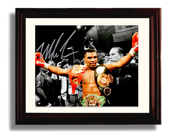 Mike Tyson Iron Reigns Supreme 8x10 Beveled Frame boxing wall art print – Boxing Wall Art decor