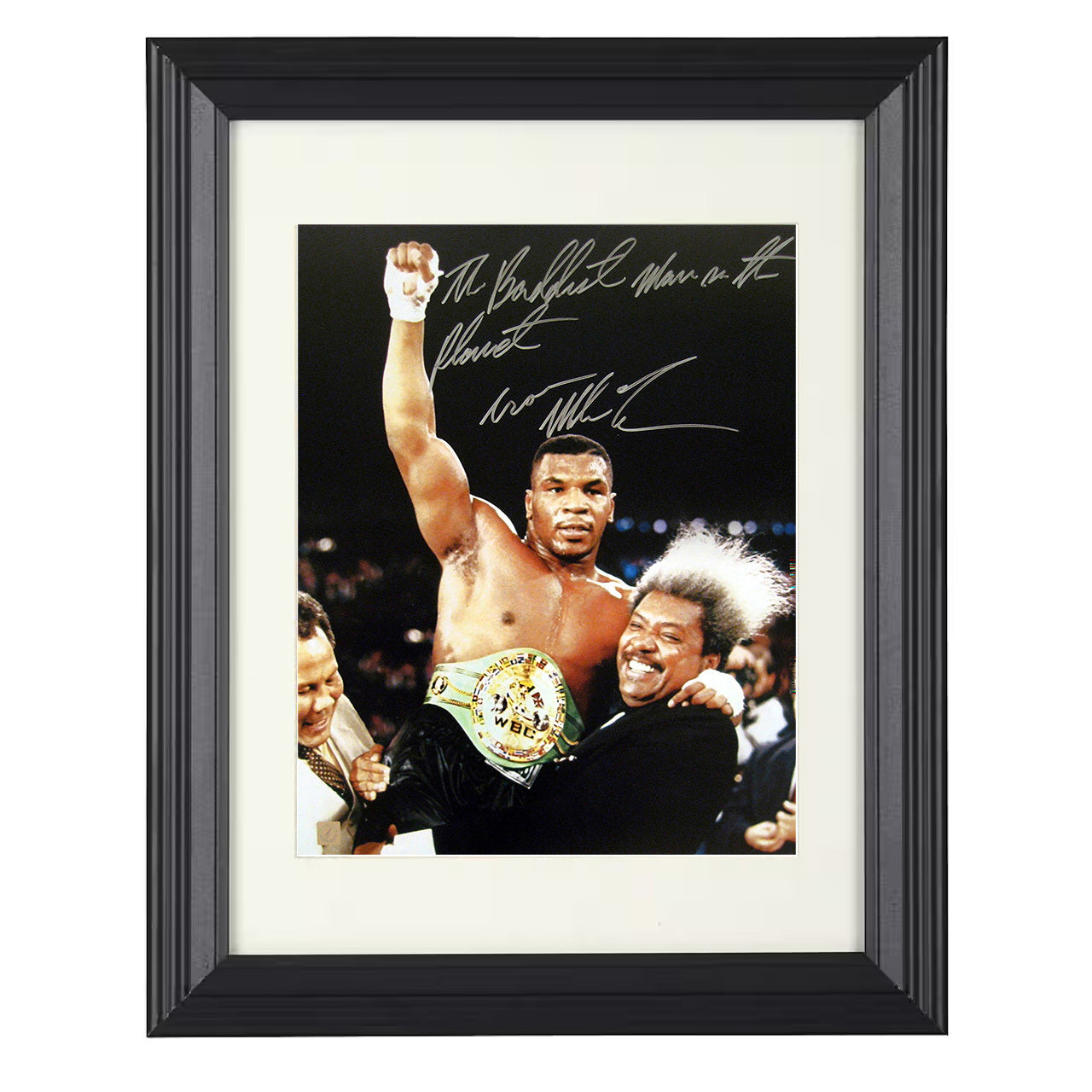 Mike Tyson - WBC Champion Victory Celebration 8x10 black framed boxing print