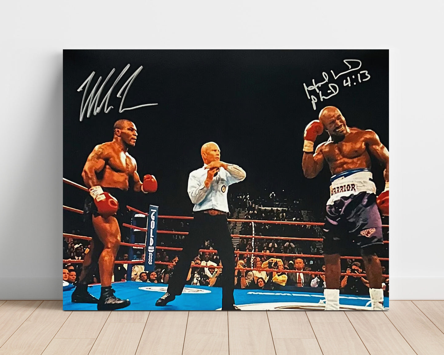 Mike Tyson and Evander Holyfield – Bite of the Century unframed boxing poster print