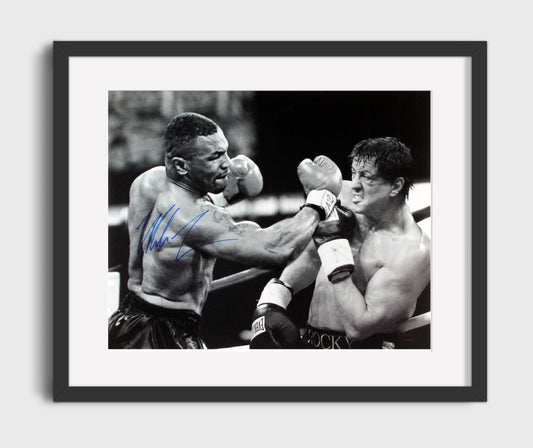 Mike Tyson and Rocky Balboa Fantasy Fight Night Boxing Wall Art 16x20 Gallery Framed Artwork wall art print – Boxing Wall Art decor