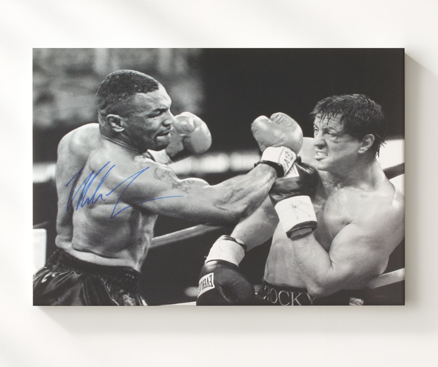 Mike Tyson and Rocky Balboa Fantasy Fight Night 20x24 Canvas boxing wall art print – Boxing Wall Art decor