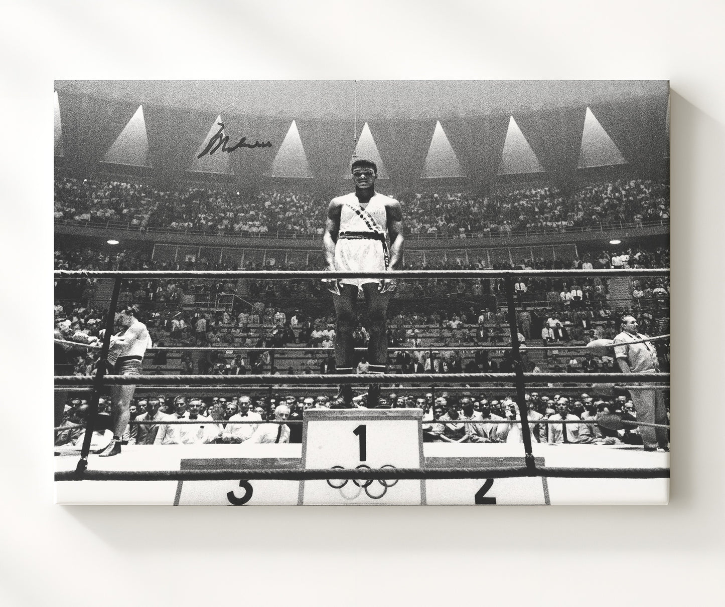 Muhammad Ali 1960 Olympic Gold 20x24 Canvas boxing wall art print – Boxing Wall Art decor