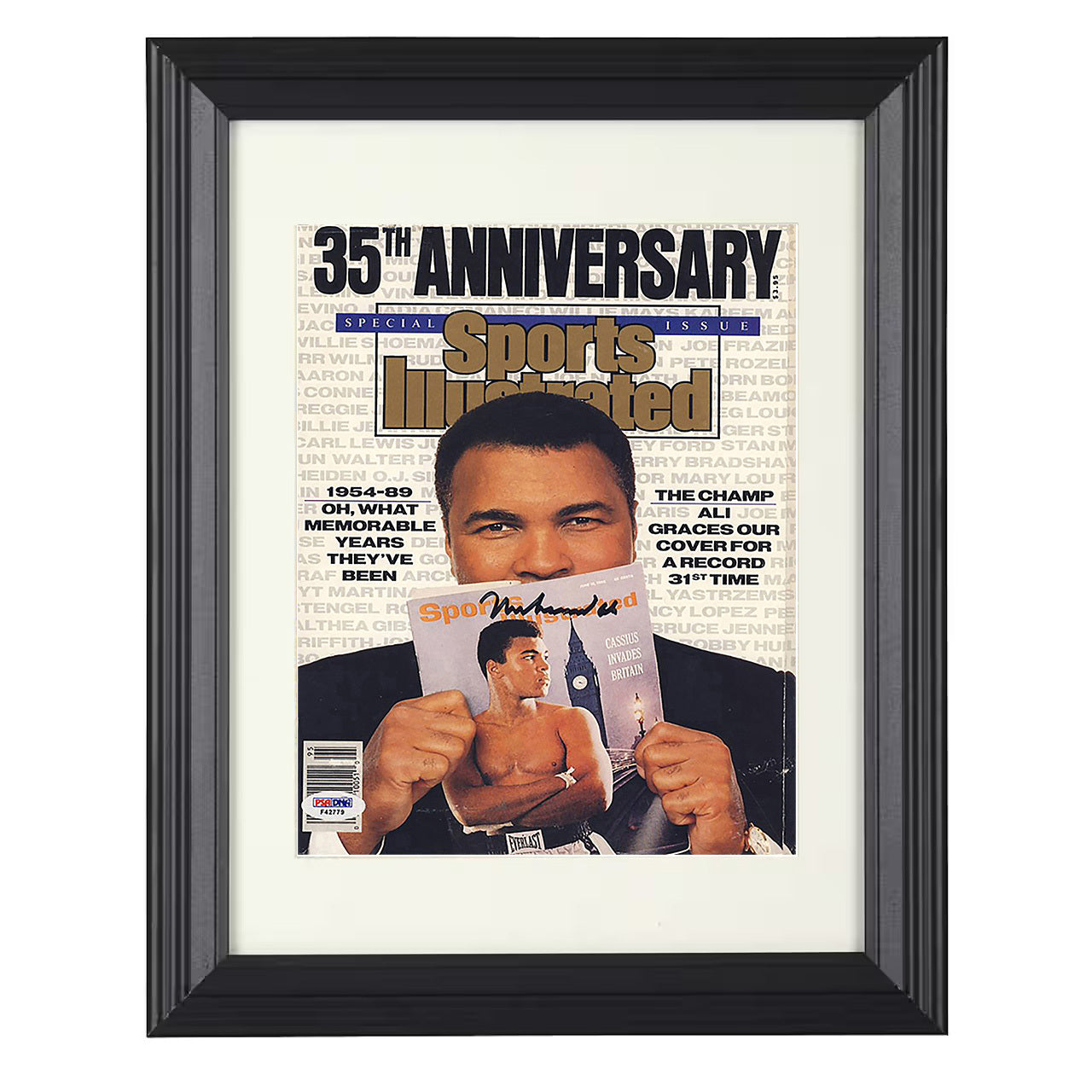 Muhammad Ali - SI 35th Anniversary Cover 8x10 black framed boxing print
