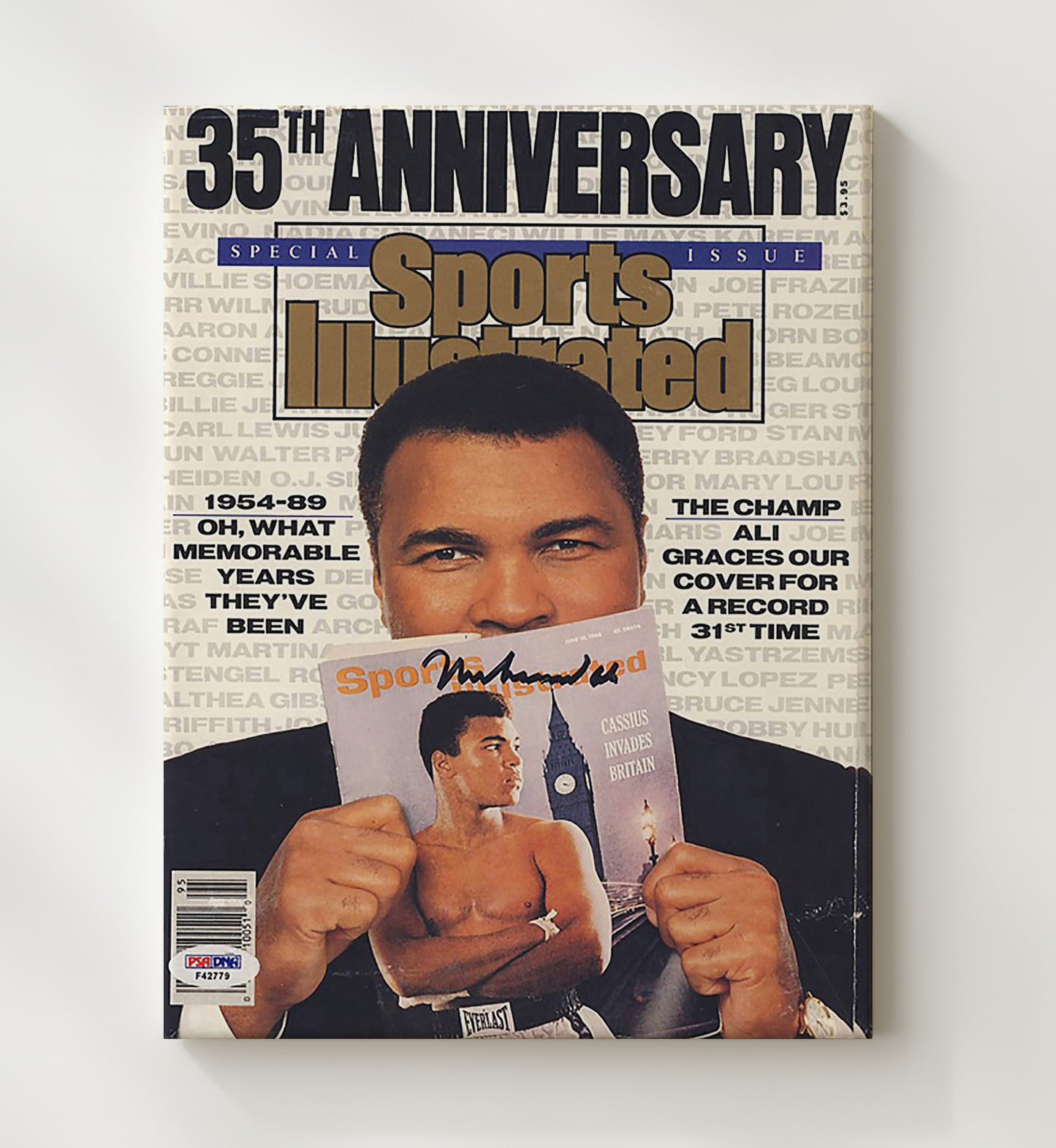 Muhammad Ali SI 35th Anniversary Cover 20x24 Canvas boxing wall art print – Boxing Wall Art decor
