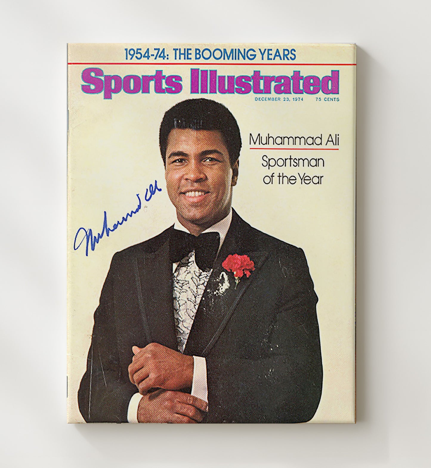 Muhammad Ali SI Sportsman of the Year 1974 20x24 Canvas boxing wall art print – Boxing Wall Art decor