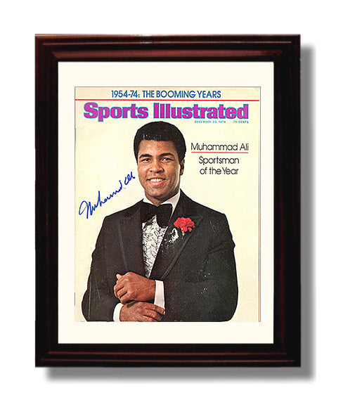 Muhammad Ali SI Sportsman of the Year 1974 8x10 Beveled Frame boxing wall art print – Boxing Wall Art decor