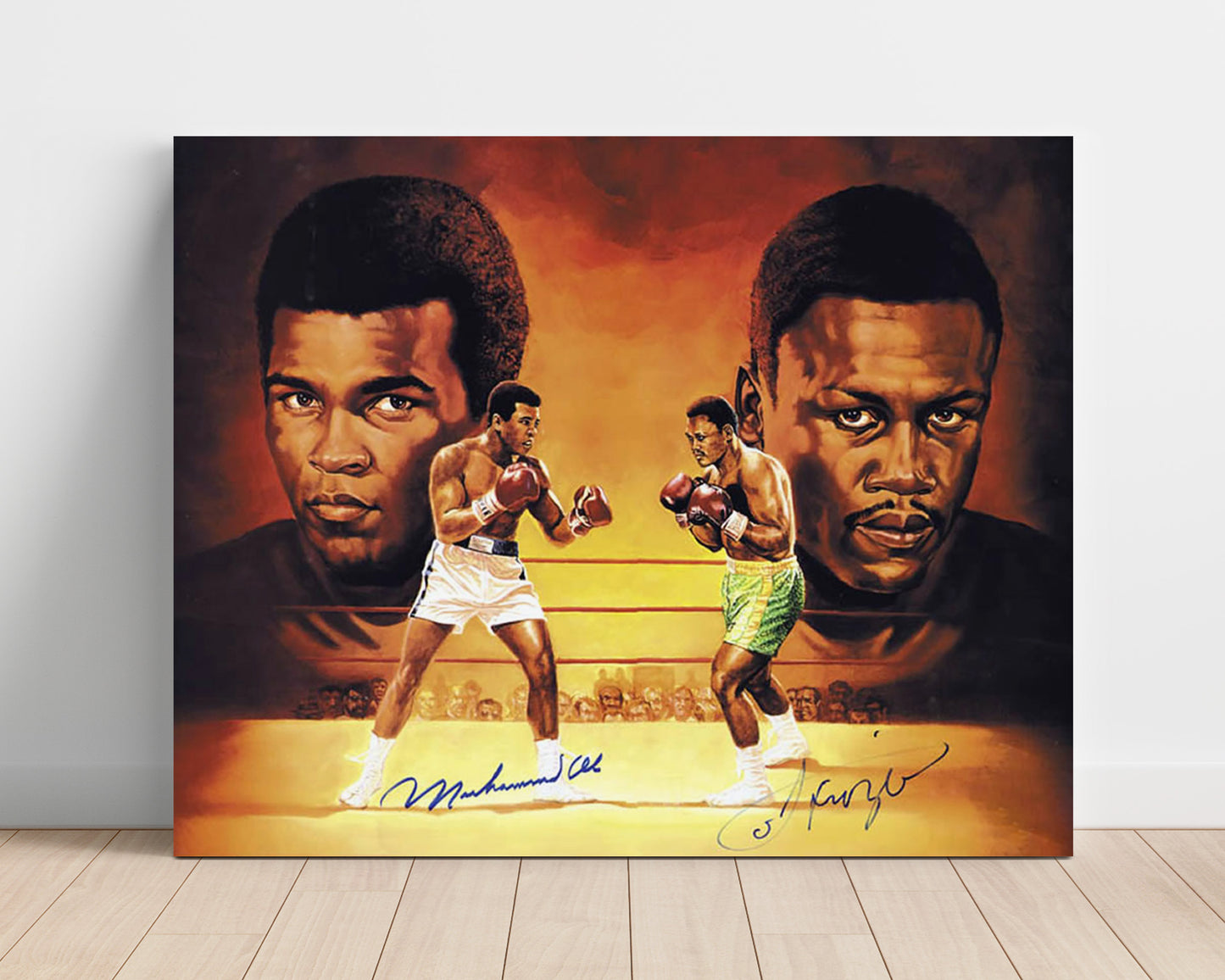 Muhammad Ali and Joe Frazier – Heavyweight Legends unframed boxing poster print