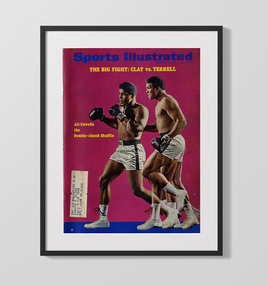 Muhammad Ali vs Ernie Terrell SI Cover 1967 Boxing Wall Art 16x20 Gallery Framed Artwork wall art print – Boxing Wall Art decor