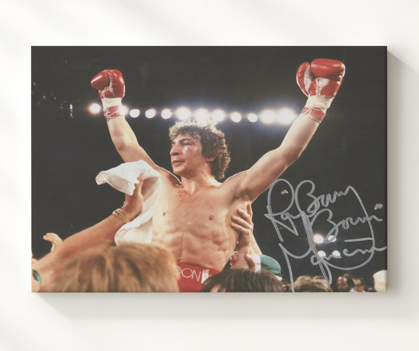Ray Mancini Champion Portrait 20x24 Canvas boxing wall art print – Boxing Wall Art decor