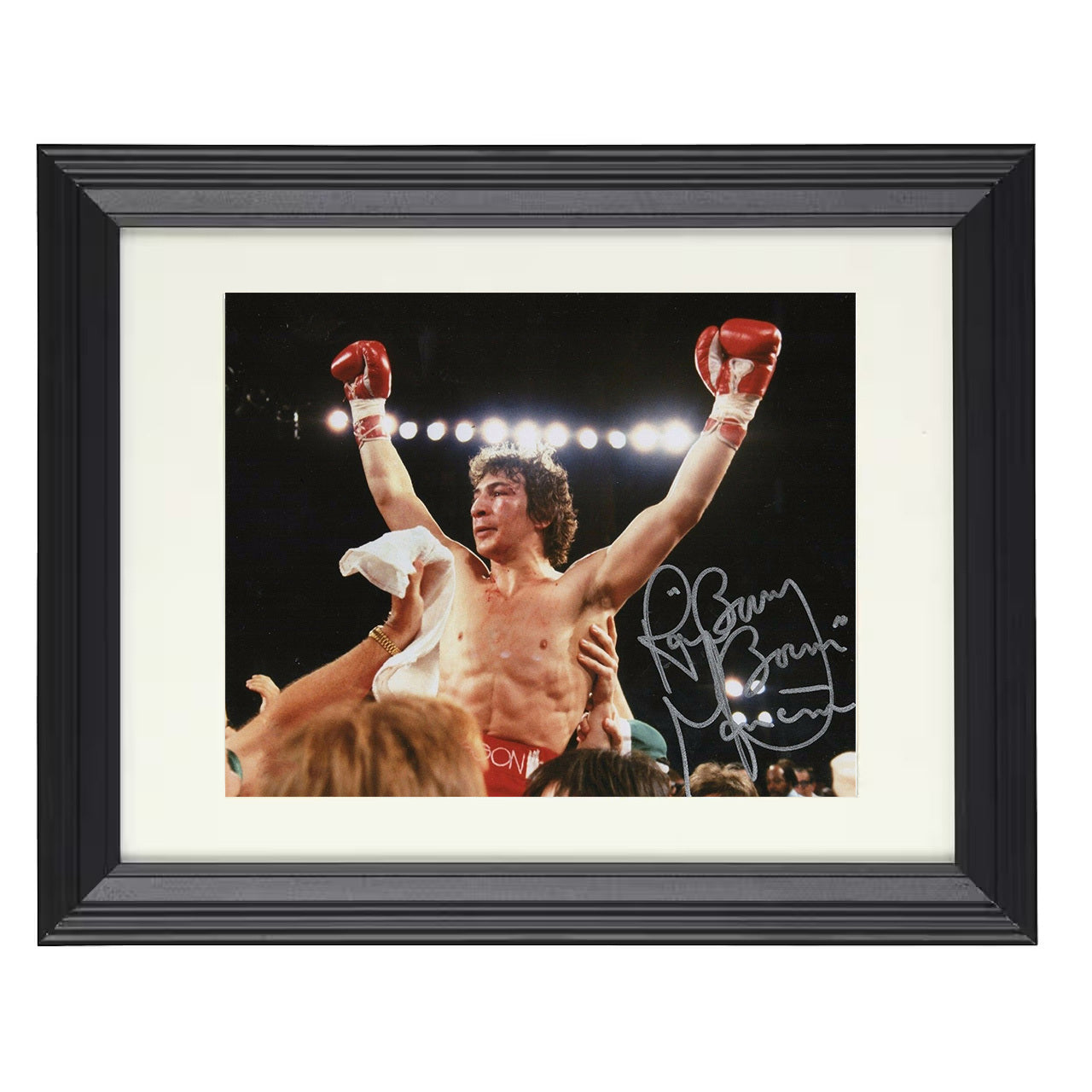Ray Mancini - Champion 8x10 black framed boxing print