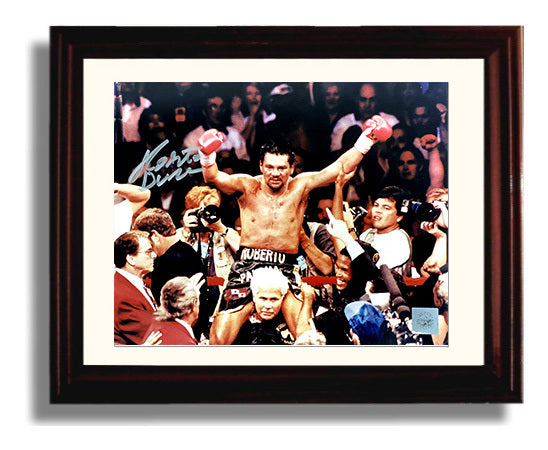 Roberto Duran Hands of Stone Triumph 8x10 Beveled Frame boxing wall art print – Boxing Wall Art decor