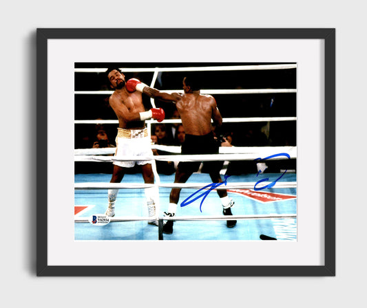 Sugar Ray Leonard and Roberto Duran Championship Clash Boxing Wall Art 16x20 Gallery Framed Artwork wall art print – Boxing Wall Art decor