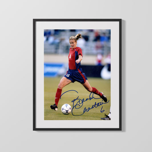 Brandi Chastain Autograph Print - Team USA - Classic Kick