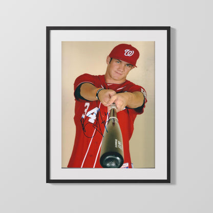 Bryce Harper Autograph Print - Rookie Bat Point - Pick your spot