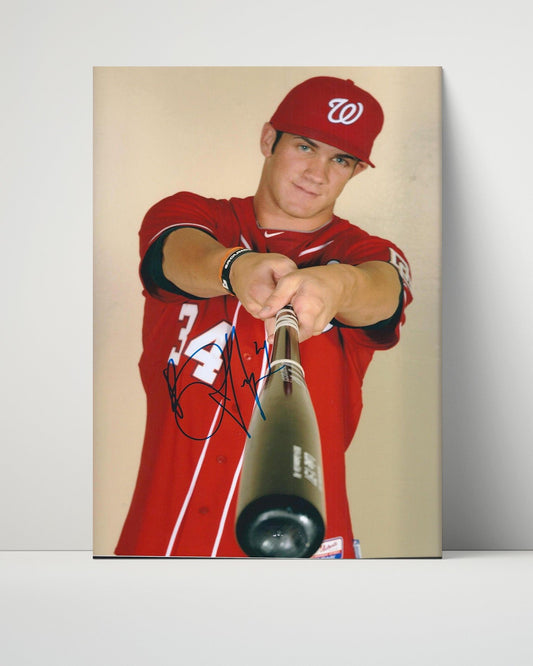 Bryce Harper Autograph Poster - Rookie Bat Point - Pick your spot